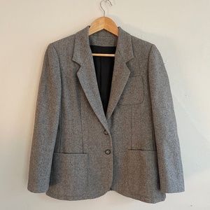 Custom Tweed Wool Blazer